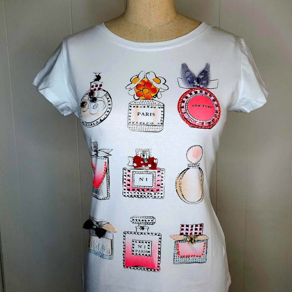 Women's Artsy Shirt w/ Crystals